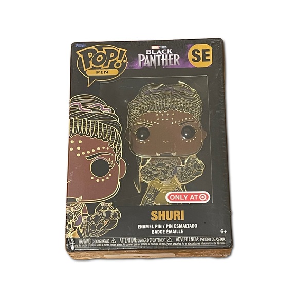 Enamel Pin Funko Pop! Shuri Black Panther NWT - Picture 1 of 2